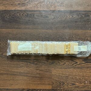 Vintage Pearl Multi-strand Belt Ivory Gold Large